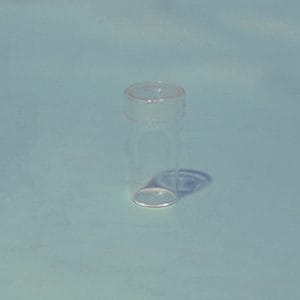Cubeta de tinción BORREL con tapa, diam. 38 mm altura 85 mm Marca Endo Glassware.
