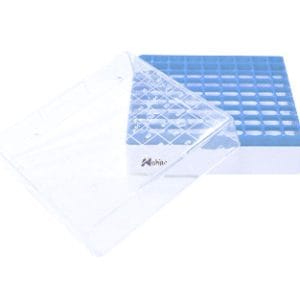 CAJA CONGELACIÓN DE PC P/CRIOTUBOS 81x1.8 ML, AZUL Marca Endo Plasticware.