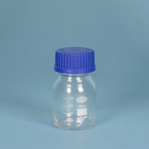 Frasco ISO ECO tapón azul, 250 ml Marca Endo Glassware.