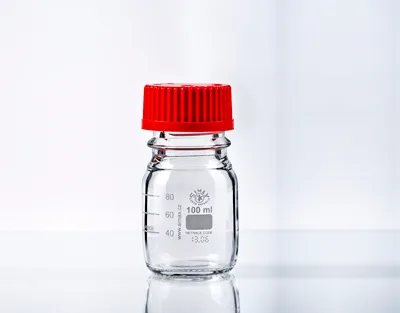 FRASCO ISO SIMAX TAPON+ANILLO ROJO 100ML Marca Simax.