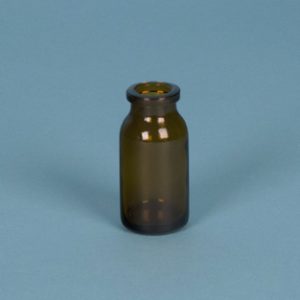 VIAL INYECCION AMBAR, 10 ML Marca Endo Glassware.