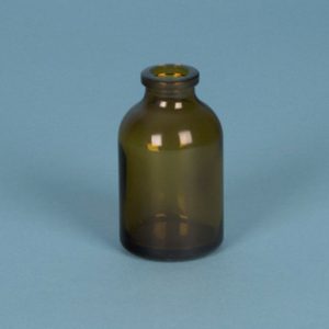 VIAL INYECCION AMBAR, 50 ML Marca Endo Glassware.