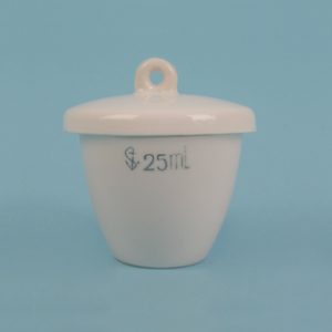 CRISOL FORMA MEDIA CON TAPA 30 ml, 42X41 MM Marca Nahita.