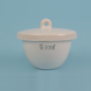 CRISOL FORMA BAJA CON TAPA 30 ml, 51X30 MM Marca Nahita.