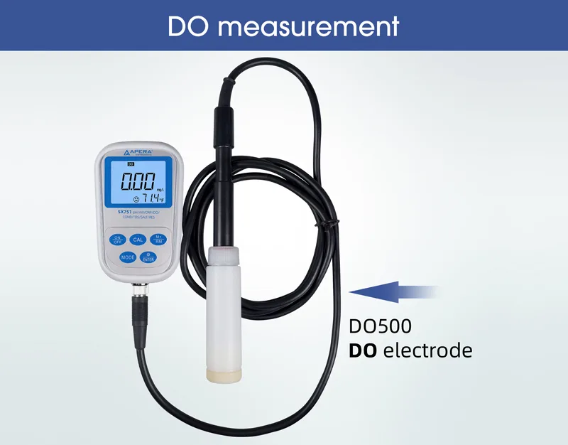 MEDIDOR PORTÁTIL SX751 (pH/OXÍGENO/ORP/CONDUCTIVIDAD/TDS/SALINIDAD/RESISTIVIDAD) Marca Apera. - Imagen 2