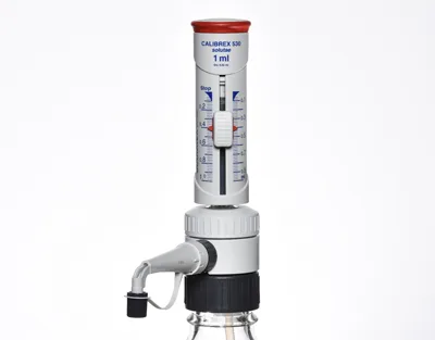 Dispensador Calibrex Solutae 530, 2.5-25 mL Marca Socorex.