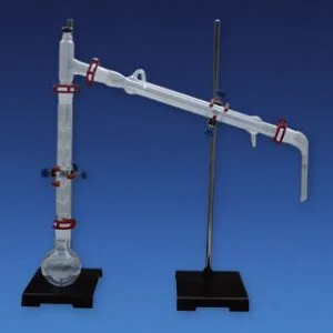 EQUIPO DESTILACION FRACCIONADA EN MALETÍN, 250 ML Marca Endo Glassware.