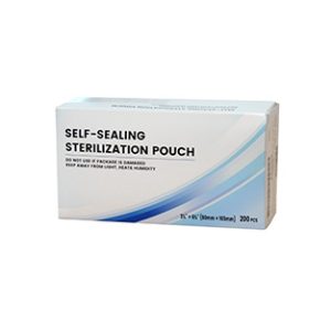 BOLSAS DE ESTERILIZACIÓN AUTOADHESIVAS, 90x165 mm, 200/CAJA Marca Endo Plasticware.