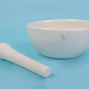 Mortero porcelana c/mano, 100 mm Marca Nahita.