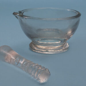 MORTERO VIDRIO C/MANO, 60 MM Marca Endo Glassware.