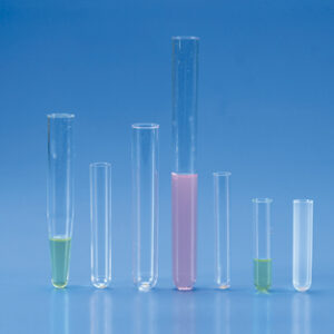TUBOS FONDO REDONDO PS, 12X75 MM, C/1000 Marca Kartell.