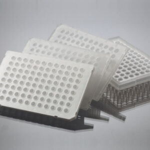 PLACA 96 POCILLOS 0,1 ML, PERFIL BAJO, SEMI FALDÓN, qPCR, Marca Endo Plasticware.