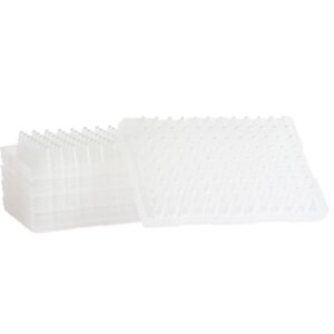 Placa de 96 pocillos semi faldón, transparente de 0.2mL para PCR, 10 unidades Marca Endo Plasticware.