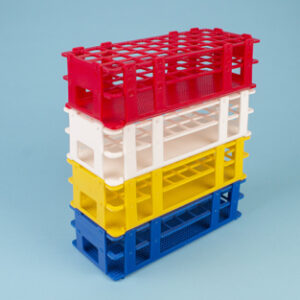 GRADILLA PP ROJA, 60 TUBOS DE 16 MM Marca Endo Plasticware.