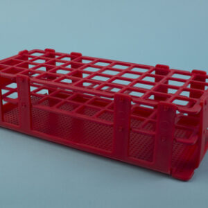 GRADILLA PP ROJA, 40 TUBOS DE 20 MM Marca Endo Plasticware.