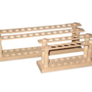Portoir bois 24 tubes à essais trou d.22mm (2x12trous) Marca Nahita.