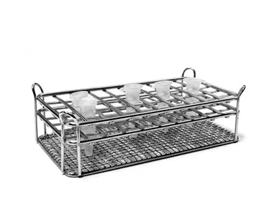 GRADILLA ACERO INOX. 5X5 (TUBOS 1,5 mL) Marca Nahita.