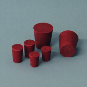TAPON GOMA ROJA, Ø (INF-SUP) 15 -21 mm, Altura 22 mm Marca Endo Plasticware.