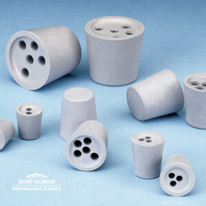 TAPON GOMA GRIS DIN N°15D, D. 10.5/14.5 MM, 1 ORIF Marca Saint Gobain.