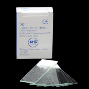 PORTAOBJETOS 76X26MM, RS B/ESM.  90º BANDA BLANCA, C/50 Marca RS France.