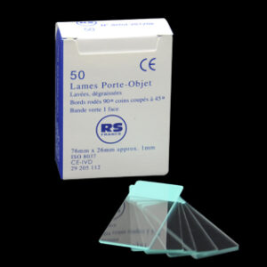 PORTAOBJETOS 76X26MM, RS B/ESM.  45º BANDA VERDE, C/50 Marca RS France.