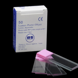 PORTAOBJETOS 76X26MM, RS B/ESM.  45º BANDA ROSA, C/50 Marca RS France.