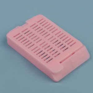 CASETES UNIVERSALES CON TAPA C/250, ROSA Marca Endo Plasticware.
