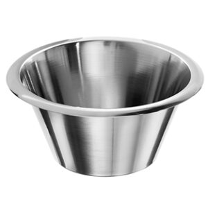 Cubeta acero inox con borde,11 L h. 180 mm Marca RSG.