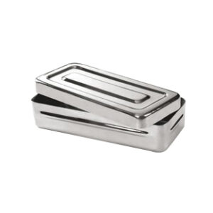 CAJA DE DISECCIÓN ACERO INOXIDABLE 200x100x40 MM Marca Nahita.