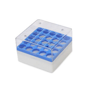CAJA CRIOGÉNICA DE PC CON TAPA NUMERADA PARA VIALES DE 2ML 5X5 Marca Endo Plasticware.