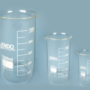 VASO FORMA ALTA,  150 mL Marca Endo Glassware.