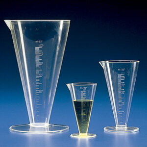 VASO CONICO GRADUADOS PMP (TPX), 1000 ML Marca Kartell.