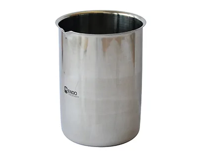 VASO ACERO INOX. CON REBORDE, CON PICO, 250 mL Marca Endo Metalware. - Imagen 2