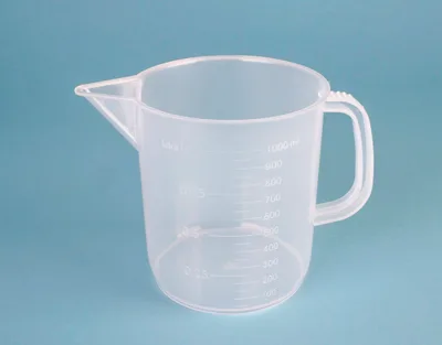 Jarra graduada forma baja PP, 1000 mL Marca Endo Plasticware.