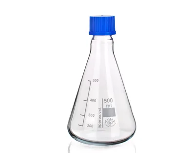 MATRAZ ERLENMEYER SIMAX T/ROSCA GL32, 1000ML Marca Simax.