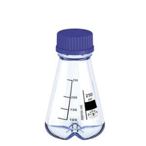 MATRAZ ERLENMEYER C/DEFLECTORES, GL45, 2000 ML Marca Simax.