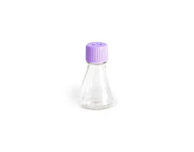 MATRAZ ERLENMEYER ESTÉRIL DE 125ML PARA CULTIVO CELULAR Marca Endo Plasticware.