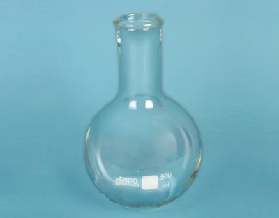 MATRAZ FONDO PLANO 500 mL Marca Endo Glassware. - Imagen 2