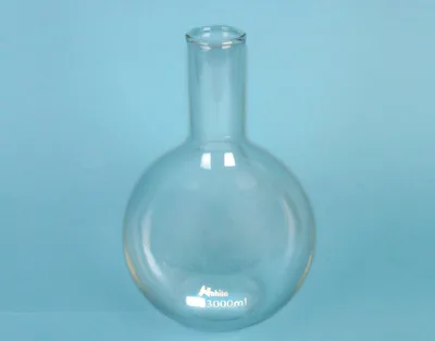 MATRAZ FONDO PLANO 3000 mL Marca Endo Glassware. - Imagen 2