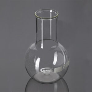 Matraz fondo plano, cuello ancho, Boro 3.3 2000ml Glassco Marca Glassco.