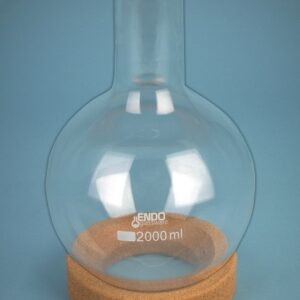 MATRAZ FONDO REDONDO, 2000 ML Marca Endo Glassware.