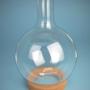 MATRAZ FONDO REDONDO, 5000 ML Marca Endo Glassware.