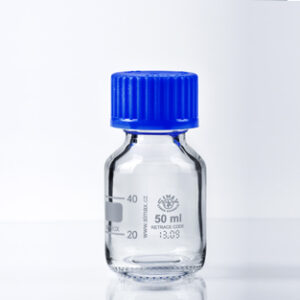 Frasco ISO tapón azul 50 ml, GL32, SIMAX Marca Simax.