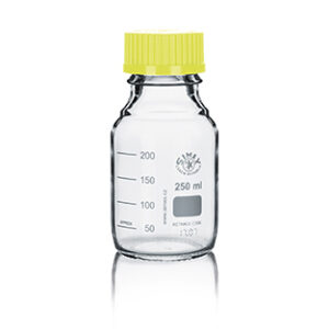 FRASCO ISO TAPON+ANILLO AMARILLO  250ML, SIMAX Marca Simax.