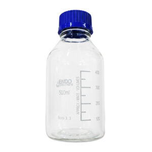 FRASCO ISO TAPÓN AZUL, 500 ML Marca Endo Glassware.