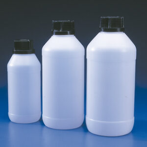 FRASCO HDPE BOCA ANCHA C/TAPON PRECINTADO, 1000 ML Marca Kartell.