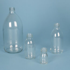 Frasco rosca transparente, 1000 mL Marca Endo Glassware.