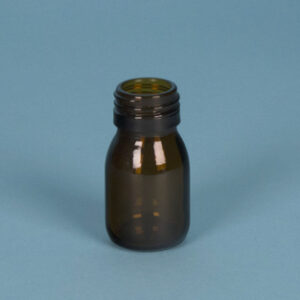 Frasco rosca topacio, 60 mL Marca Endo Glassware.