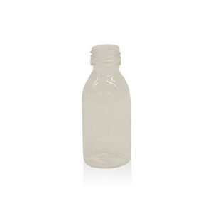 FRASCO BOCA ESTRECHA DIN 28 PET TRANSPARENTE 125ML SIN TAPON ENDO Marca Endo Plasticware.