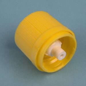 TAPON SEGURIDAD DIN18, CTAGOTAS. INTERNO, AMARILLO Marca Endo Glassware.